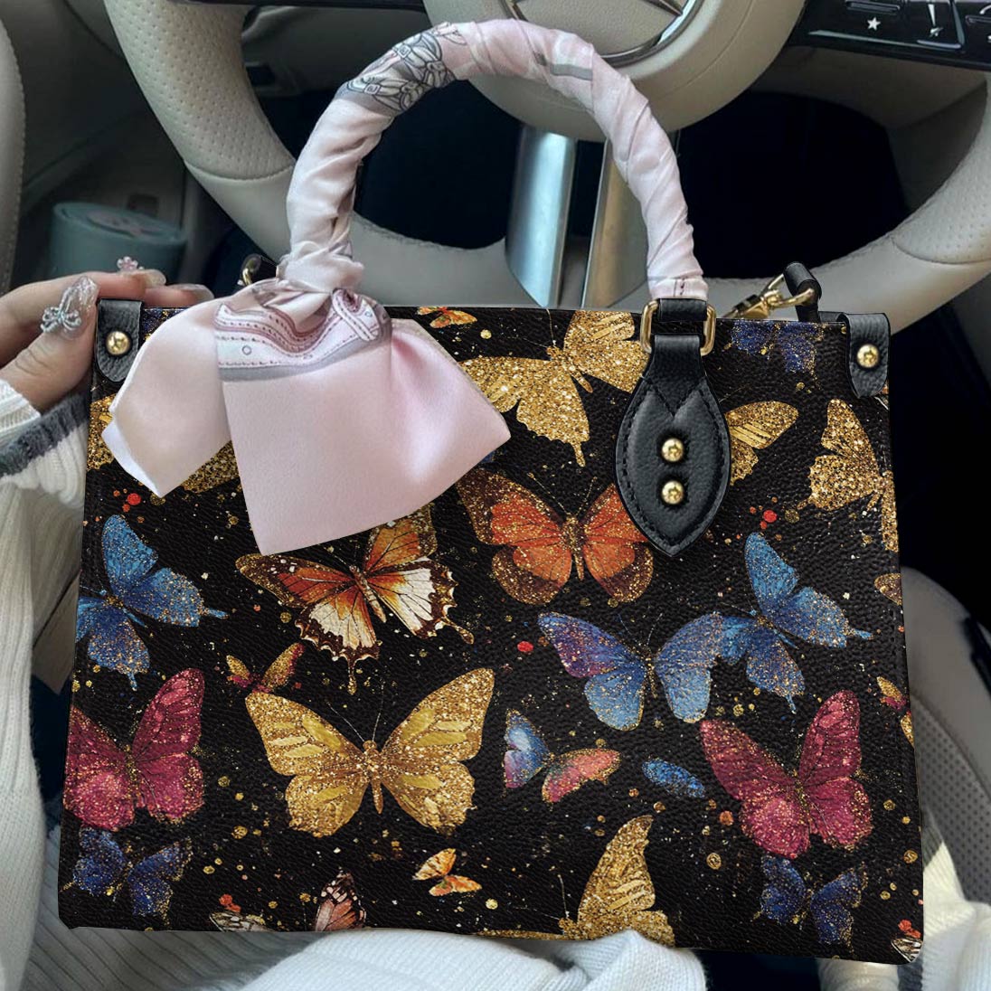 Lorva Butterfly Leather Bag Butterfly Galaxy Glow