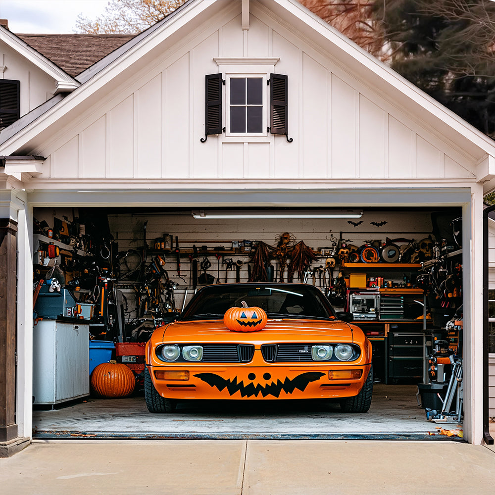 Lorva Halloween Garage Door Banner Decoration Trick Or Ride