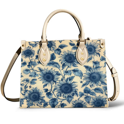 Lorva Sunflower Leather Bag Azure Grace