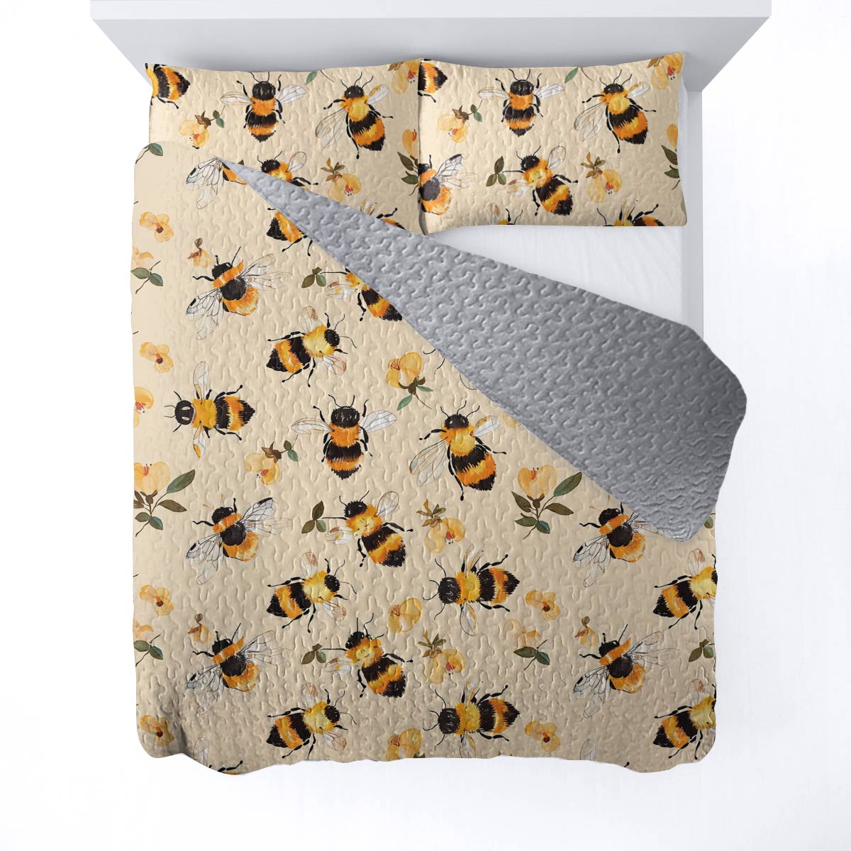 Lorva All Season Quilt 3-Piece Set Sweet Bee