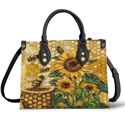 Lorva Leather Bag Bee Sunshine
