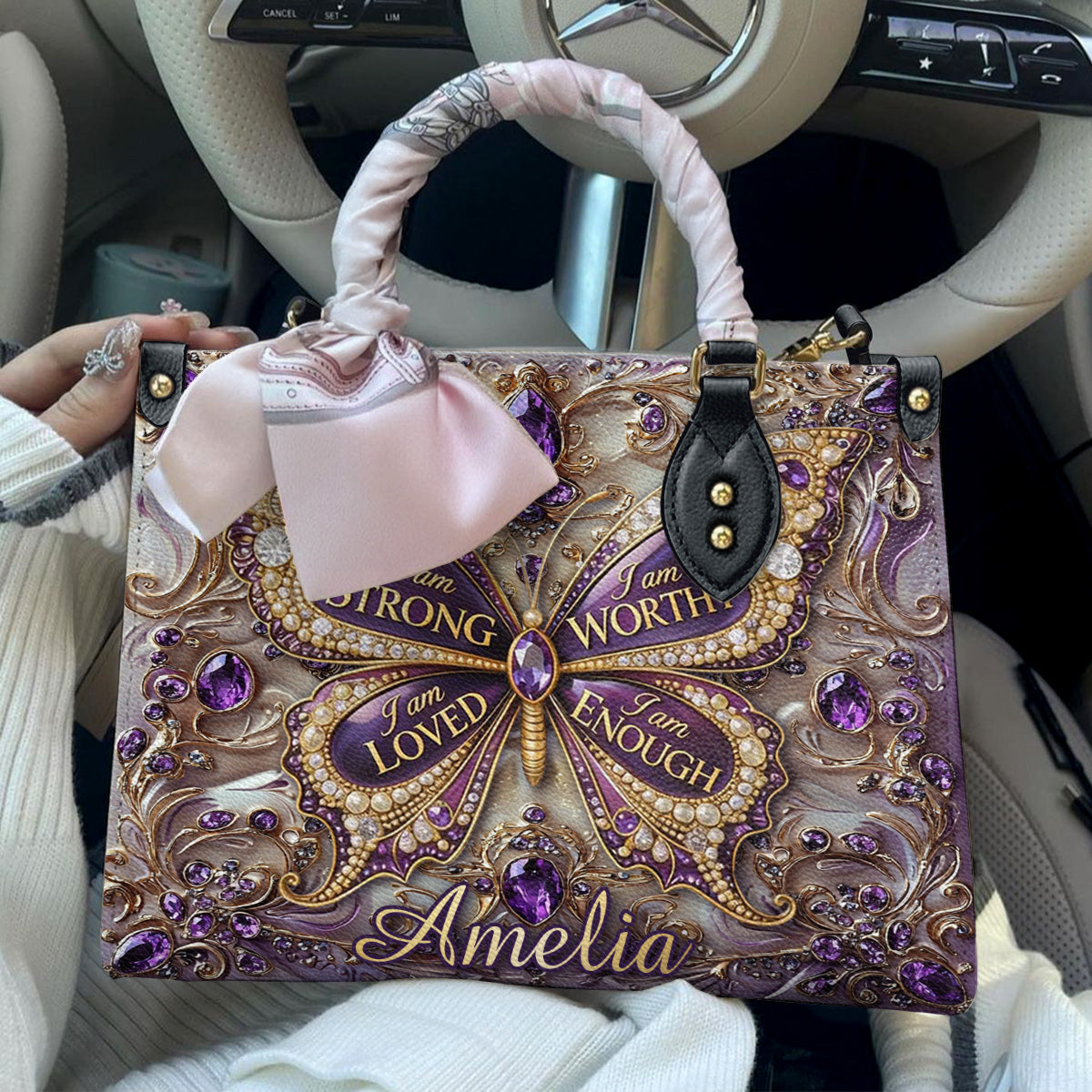 Lorva Personalized Butterfly I Am Strong