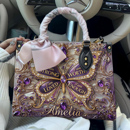 Lorva Personalized Butterfly I Am Strong