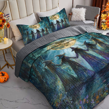 Witch Lorva All Season Quilt 3-Piece Set Celestial Sisterhood