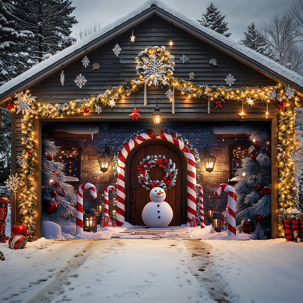 Lorva Christmas Garage Door Banner Decoration Christmas Gateway