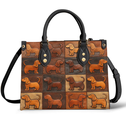 Lorva Dachshund Leather Bag Piece Of Love