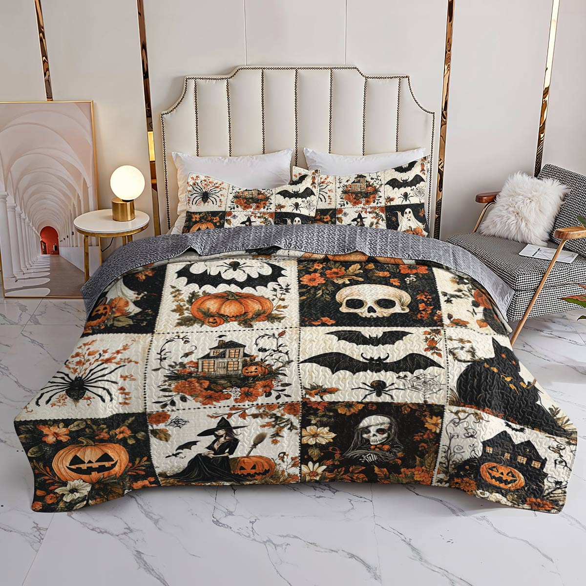 Halloween Lorva All Season Quilt 3-Piece Set Autumnal Dreams