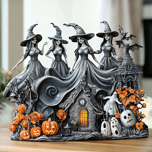 Witch Custom Shaped 2D Print Acrylic Plaque Whimsical Witches