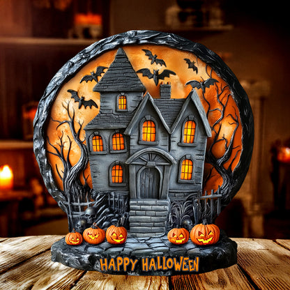 Halloween Custom Shaped 2D Print Acrylic Plaque Happy Halloween