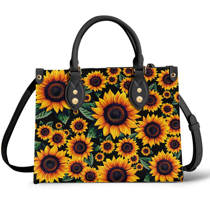 Lorva Sunflower Leather Bag Summer Eclipse