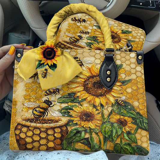 Lorva Leather Bag Bee Sunshine