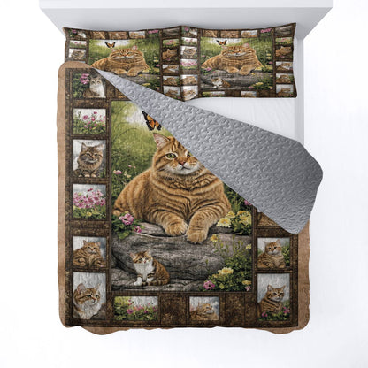 Lorva All Season Quilt 3-Piece Set Garden Tabby Dreams