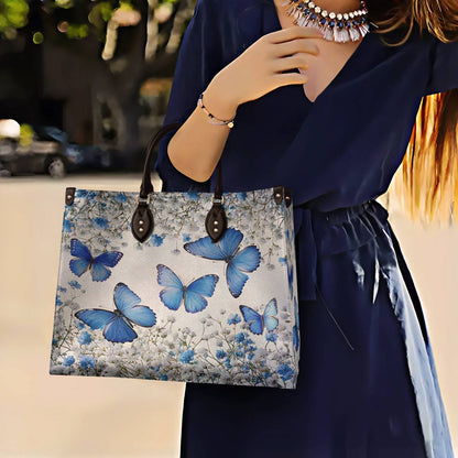 Lorva Butterfly Leather Bag Morning Sky