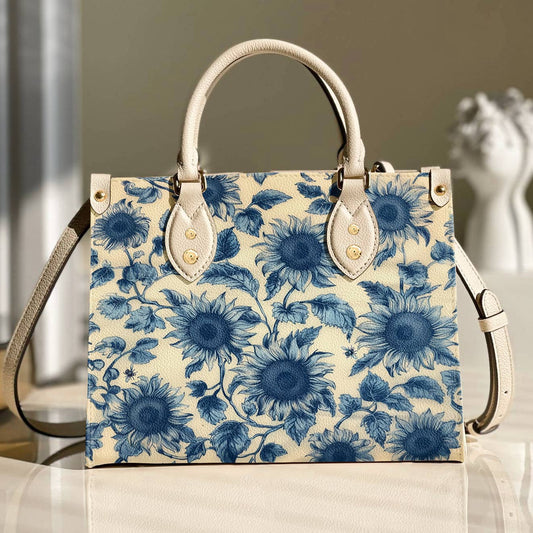 Lorva Sunflower Leather Bag Azure Grace