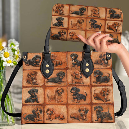 Lorva Leather Bag Vintage Dachshund Life