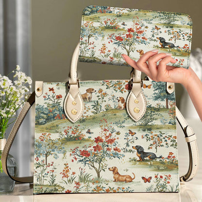 Lorva Dachshund Leather Bag The Gentle Garden
