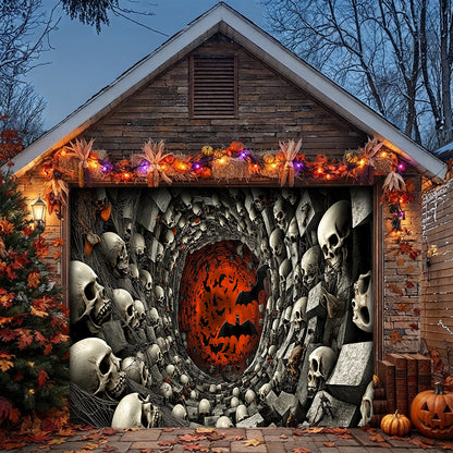Lorva Halloween Garage Door Banner Decoration Tunnel of the Dead