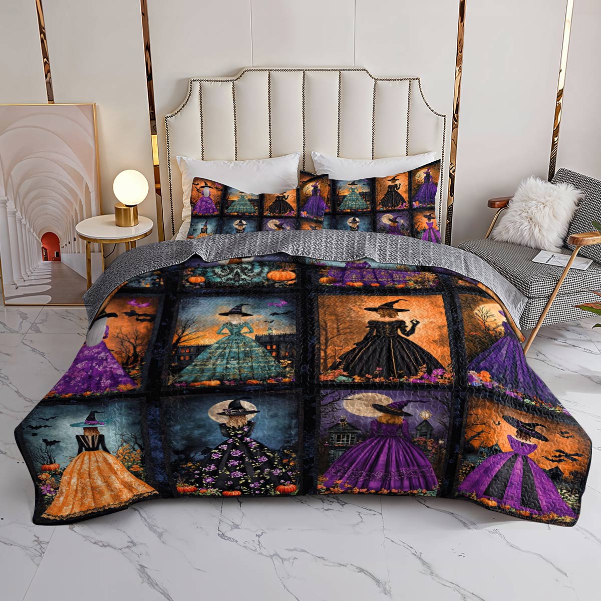 Witch Lorva All Season Quilt 3-Piece Set Waltz of the Witches
