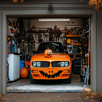 Lorva Halloween Garage Door Banner Decoration Trick Or Ride