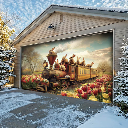 Lorva Easter Garage Door Banner Decoration Golden Spring Express