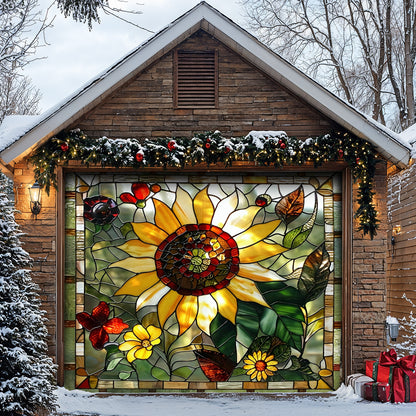 Lorva Sunflower Garage Door Banner Decoration Sunshine