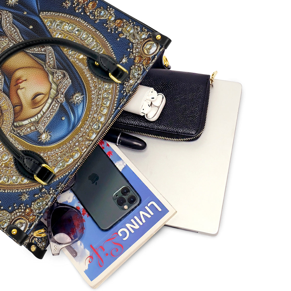 Lorva Virgin Mary Leather Bag Charming Love