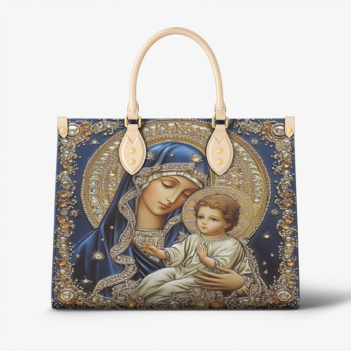 Lorva Virgin Mary Leather Bag Charming Love