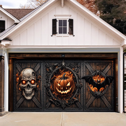 Lorva Halloween Garage Door Banner Decoration The Haunted Gate
