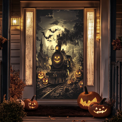 Lorva Halloween Door Cover Pumpkin Express Halloween