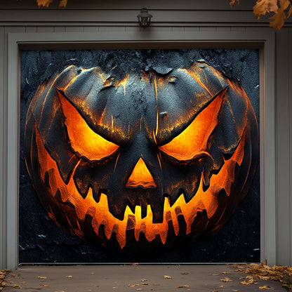 Lorva Halloween Garage Door Banner Decoration Pumpkin Of Darkness
