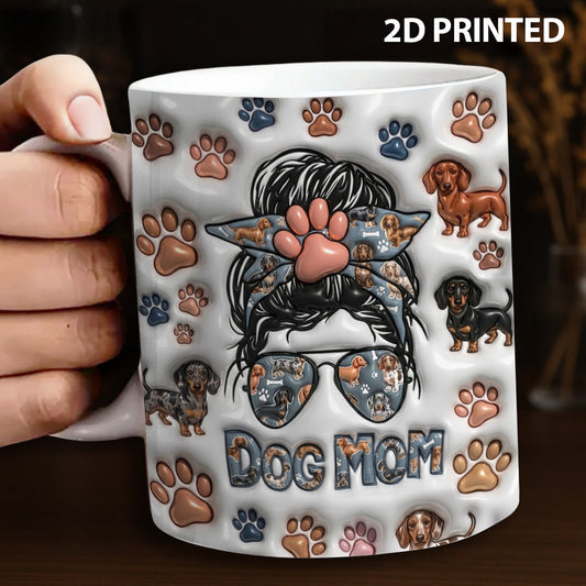 Lorva Dachshund Flat Print Mug Dog Mom