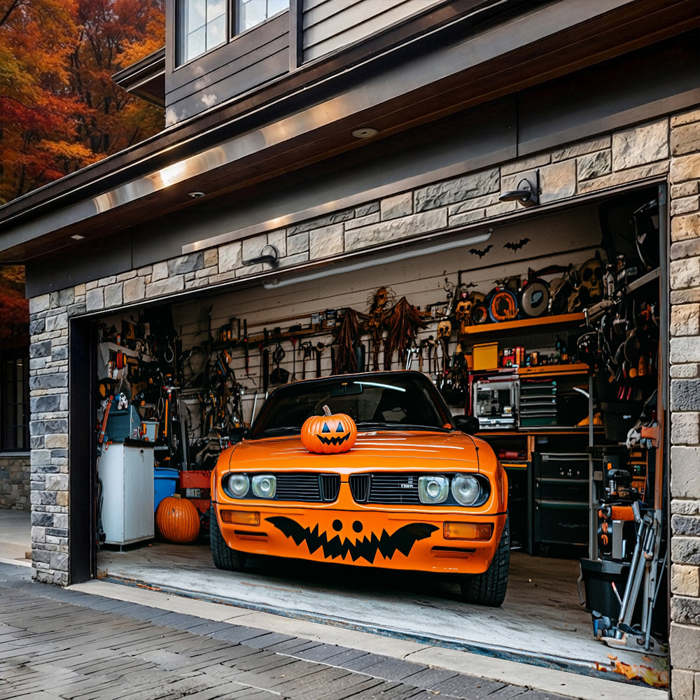 Lorva Halloween Garage Door Banner Decoration Trick Or Ride