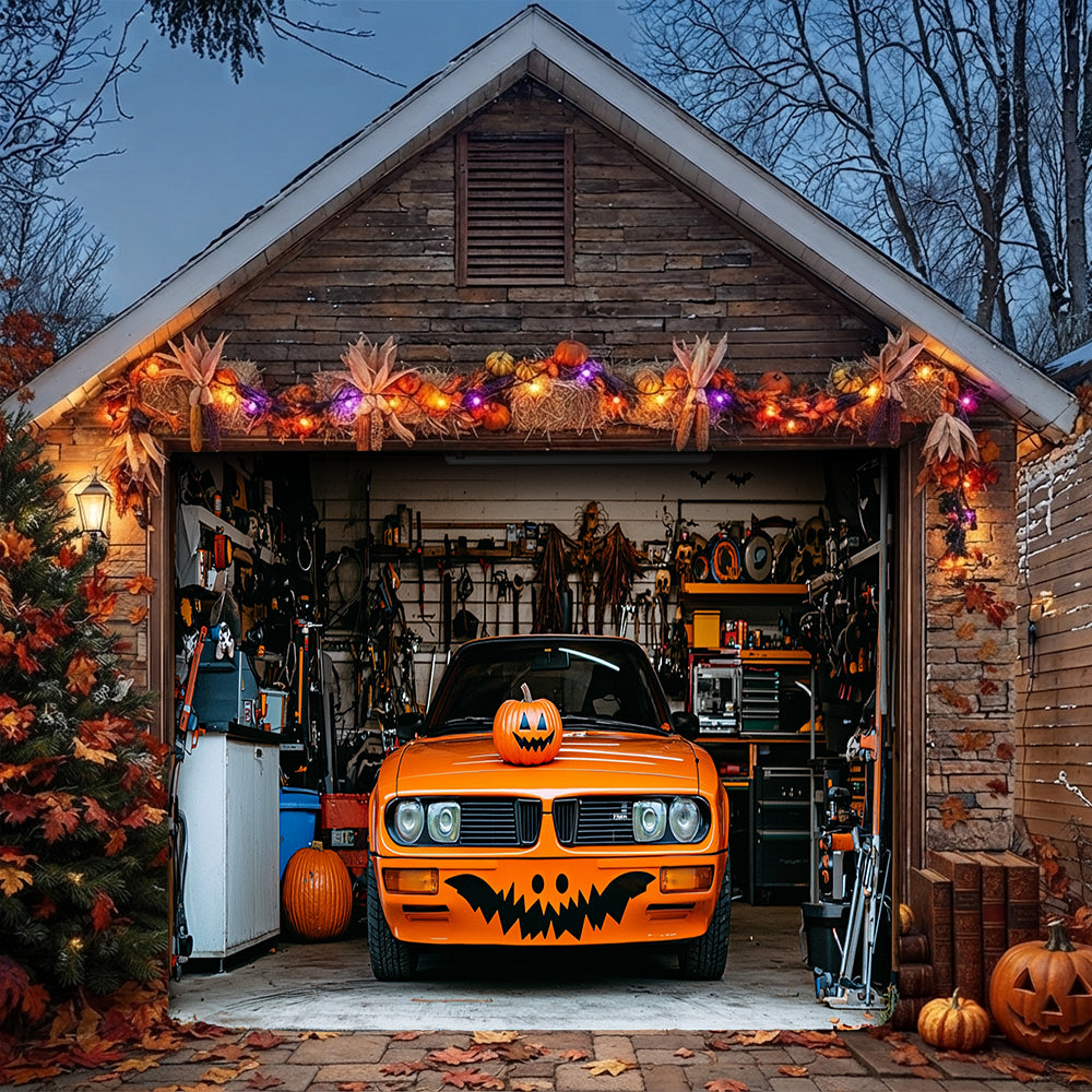 Lorva Halloween Garage Door Banner Decoration Trick Or Ride