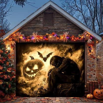 Lorva Halloween Garage Door Banner Decoration Pumpkin Nightmare Halloween