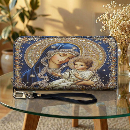 Lorva Virgin Mary Leather Wallet Charming Love