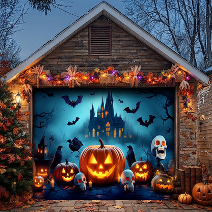 Lorva Halloween Garage Door Banner Decoration Happy Halloween