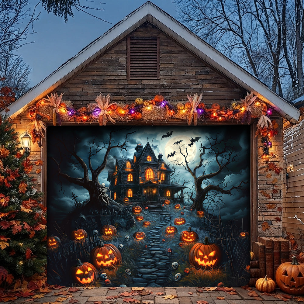 Lorva Halloween Garage Door Banner Decoration A deadly Night