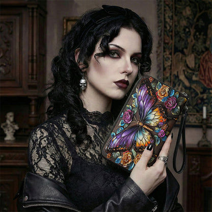 Lorva Butterfly Leather Wallet Gorgeous