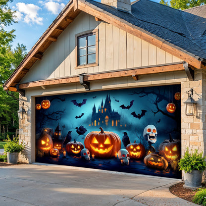 Lorva Halloween Garage Door Banner Decoration Happy Halloween