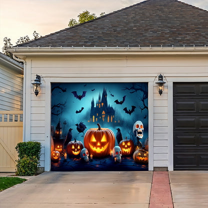 Lorva Halloween Garage Door Banner Decoration Happy Halloween