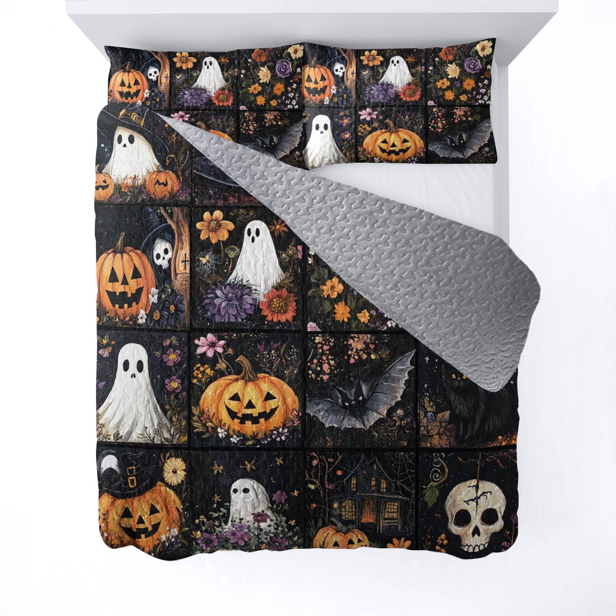 Halloween Lorva All Season Quilt 3-Piece Set Enchanted Halloween Nights