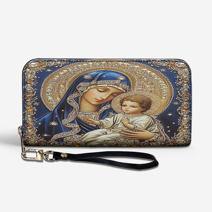 Lorva Virgin Mary Leather Wallet Charming Love
