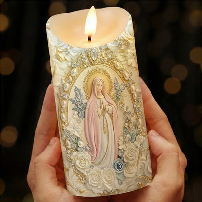 Lorva LED Candle Gentle Virgin Mary