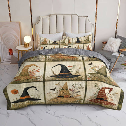 Witch Lorva All Season Quilt 3-Piece Set Garden Witch Hats