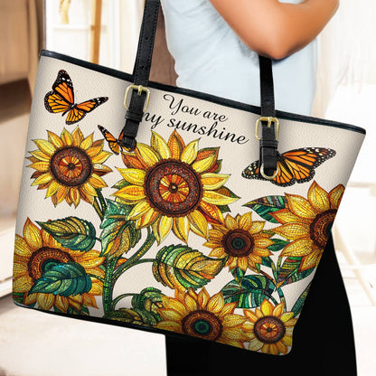 Lorva Leather Tote Bag Sunshine Field