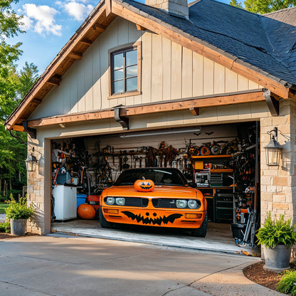 Lorva Halloween Garage Door Banner Decoration Trick Or Ride