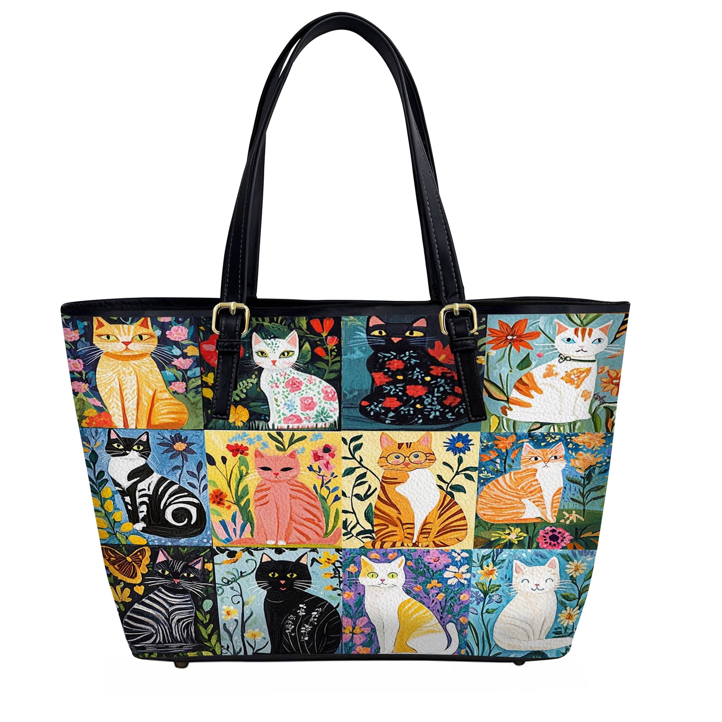 Lorva Leather Tote Bag The Catwalk Bloom