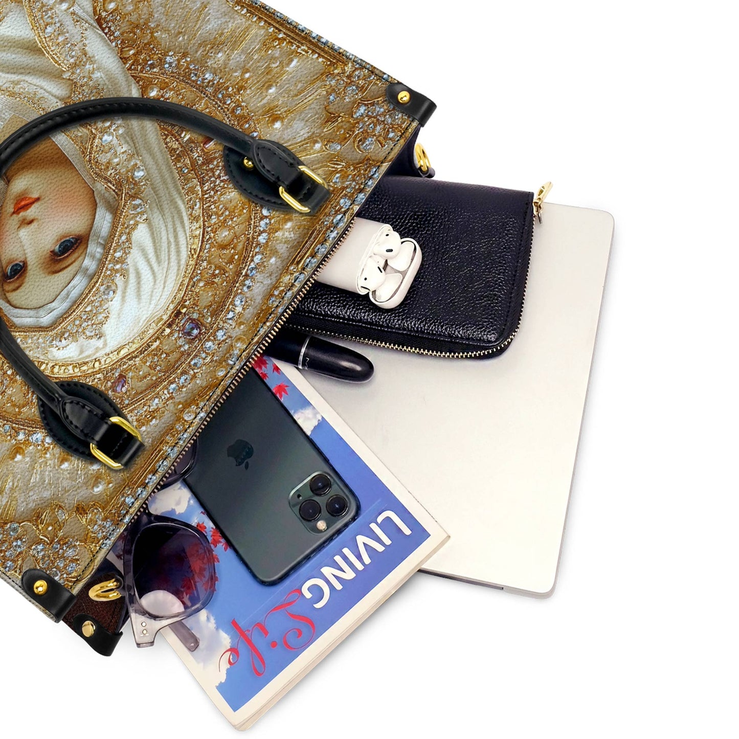 Lorva Leather Bag Blessed Mother