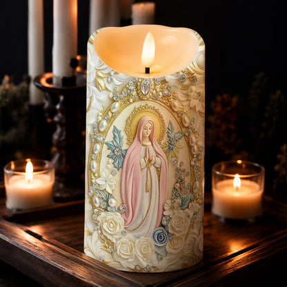 Lorva LED Candle Gentle Virgin Mary