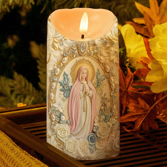 Lorva LED Candle Gentle Virgin Mary